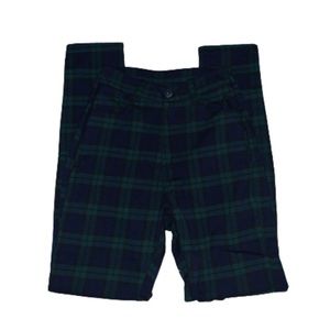 GREEN PLAID DRESS PANTS